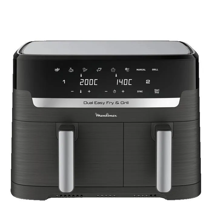 RECONDITIONNÉ Moulinex Dual Easy Fry & Grill Air fryer et gril 83L 2 tiroirs8 programmes prédéfinis EZ905B20-RA Reconditionné - 89,99 € RECONDITIONNÉ Moulinex Dual Easy Fry & Grill Air fryer et gril 83L 2 tiroirs8 programmes prédéfinis EZ905B20-RA Reconditionné Moulinex reconditionné disponible sur Cdiscount Seconde Vie