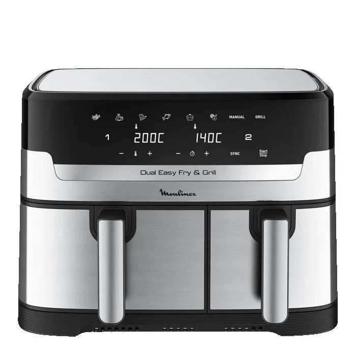 RECONDITIONNÉ Moulinex Dual Easy Fry & Grill Inox air fryer & gril 2 tiroirs EZ905D20-RA Reconditionné - 99,99 € RECONDITIONNÉ Moulinex Dual Easy Fry & Grill Inox air fryer & gril 2 tiroirs EZ905D20-RA Reconditionné Moulinex reconditionné disponible sur Cdiscount Seconde Vie | Dero