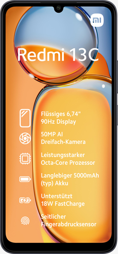 Redmi 13C 128 Go, Noir, Débloqué - Bon état Bon état Xiaomi reconditionné disponible sur Pixmania