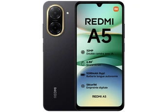 Redmi A5 4/128 Midnight Black Très bon état Xiaomi reconditionné disponible sur Darty