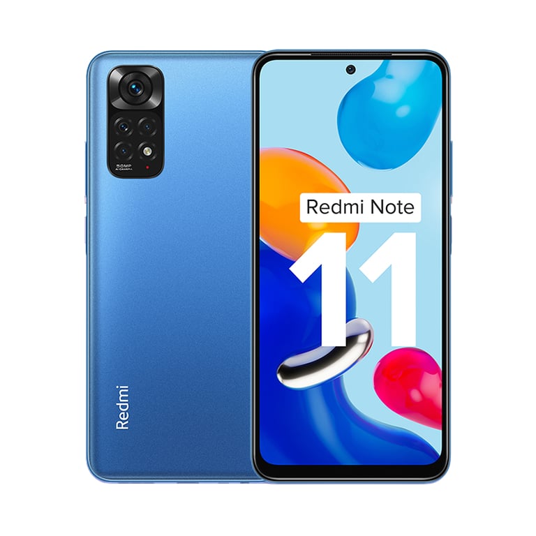 Redmi Note 11 (4G) 128 Go, Bleu, Débloqué - Très bon état Très bon état Xiaomi reconditionné disponible sur Pixmania