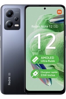 Redmi Note 12 128Go Gris 5G État correct reconditionné disponible sur Darty