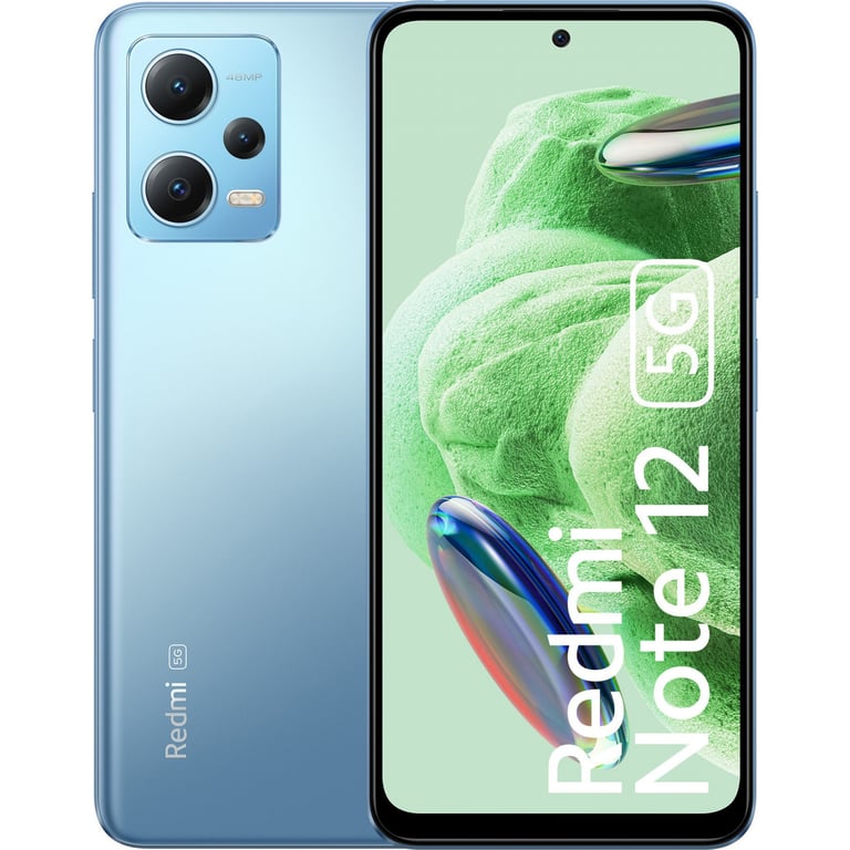 Redmi Note 12 (5G) 256 Go, Bleu, Débloqué - Excellent état Parfait état Xiaomi reconditionné disponible sur Pixmania