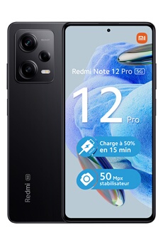 Redmi Note 12 Pro 128Go Noir 5G Très bon état Xiaomi reconditionné disponible sur Darty