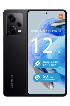 Redmi Note 12 Pro 128Go Noir 5G Bon état Xiaomi reconditionné disponible sur Darty