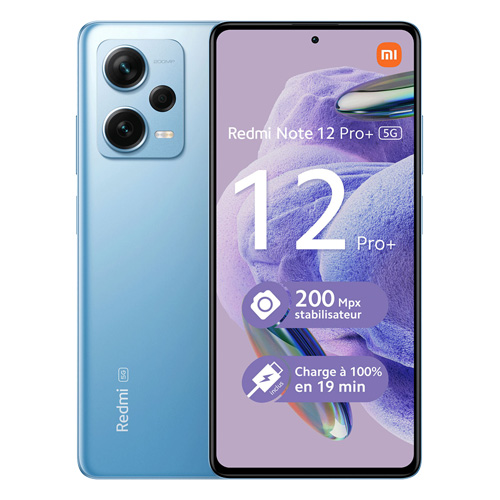 Redmi Note 12 Pro+ (dual sim) 256 Go bleu reconditionné Reconditionné Xiaomi reconditionné disponible sur Recommerce