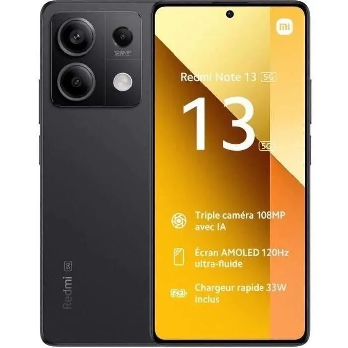 Redmi Note 13 5G Noir 8 GO + 256 GO (2023) - Reconditionné - Excellent état Reconditionné - 218,00 € Redmi Note 13 5G Noir 8 GO + 256 GO (2023) - Reconditionné - Excellent état Reconditionné Xiaomi reconditionné disponible sur Cdiscount Seconde Vie