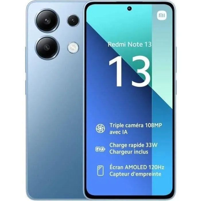 Redmi Note 13 Bleu 8 GO + 256 GO (2023) - Reconditionné - Très bon état Reconditionné - 189,00 € Redmi Note 13 Bleu 8 GO + 256 GO (2023) - Reconditionné - Très bon état Reconditionné Xiaomi reconditionné disponible sur Cdiscount Seconde Vie | Dero