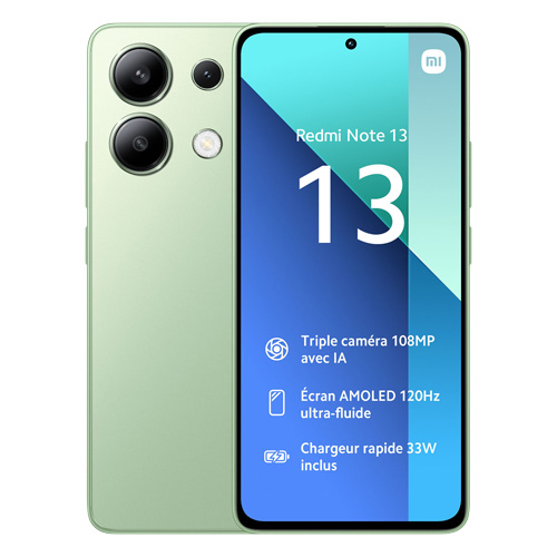 Redmi Note 13 (dual sim) 128 Go vert reconditionné Reconditionné - 144,90 € Redmi Note 13 (dual sim) 128 Go vert reconditionné Reconditionné Xiaomi reconditionné disponible sur Recommerce