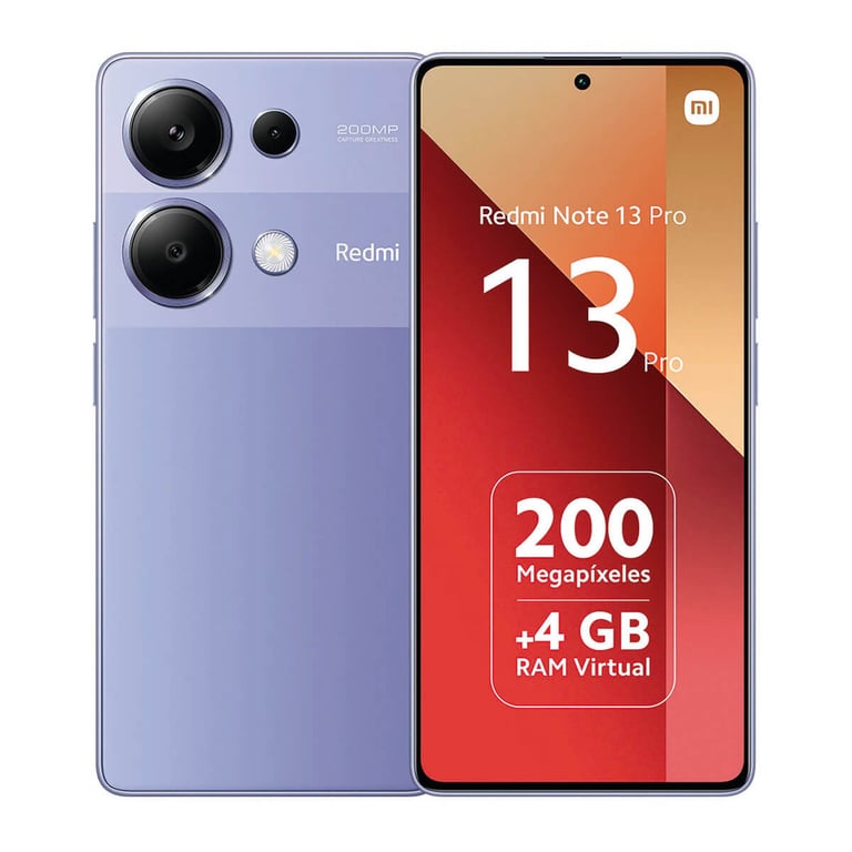 Redmi Note 13 Pro (4G) 256 Go, Lavande, Débloqué - Bon état Bon état Xiaomi reconditionné disponible sur Pixmania