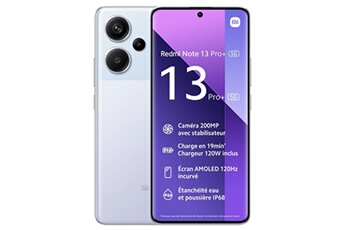 Redmi Note 13 Pro+ 5G 8 Go 256 Go Violet Très bon état reconditionné disponible sur Darty