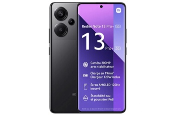 Redmi Note 13 Pro+ 5G 8Go 256Go Noir Bon état Xiaomi reconditionné disponible sur Darty