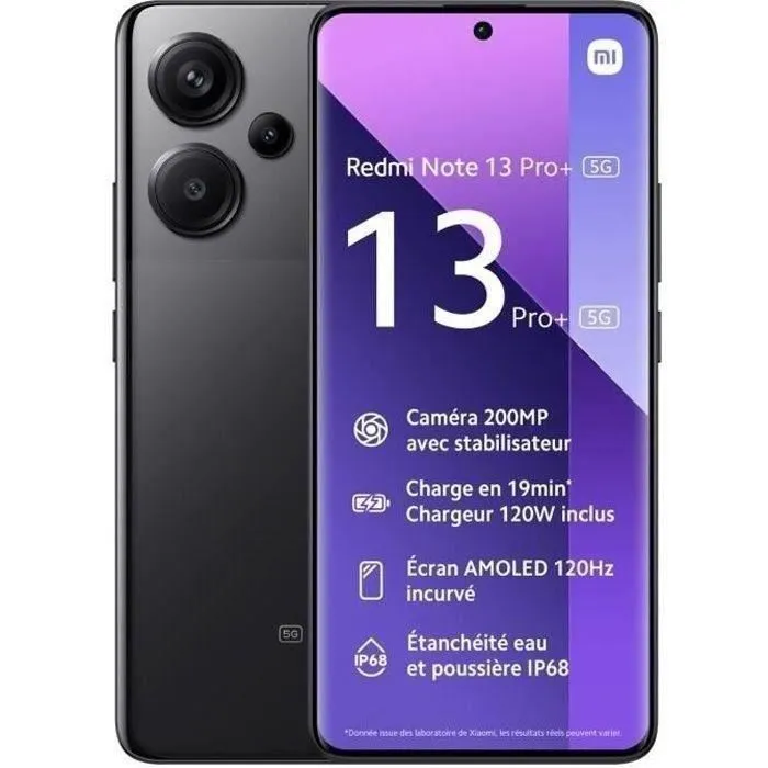 Acheter Redmi Note 13 Pro+ 5G Noir 12 GO + 512 GO (2023) - Reconditionné - Etat correct refurbished - 281,43 € Redmi Note 13 Pro+ 5G Noir 12 GO + 512 GO (2023) - Reconditionné - Etat correct refurbished reconditionné disponible sur Cdiscount Seconde Vie
