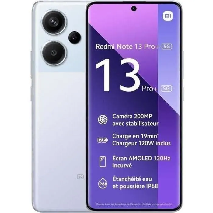 Redmi Note 13 Pro+ 5G Violet 12 GO + 512 GO (2023) - Reconditionné - Très bon état Reconditionné - 249,80 € Redmi Note 13 Pro+ 5G Violet 12 GO + 512 GO (2023) - Reconditionné - Très bon état Reconditionné Xiaomi reconditionné disponible sur Cdiscount Seconde Vie