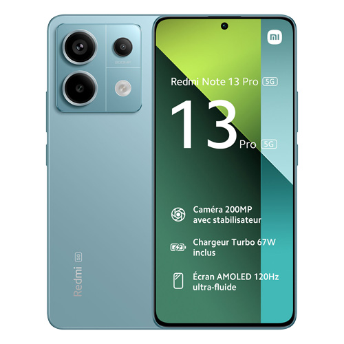 Redmi Note 13 Pro (dual sim) 256 Go bleu reconditionné Reconditionné Xiaomi reconditionné disponible sur Recommerce