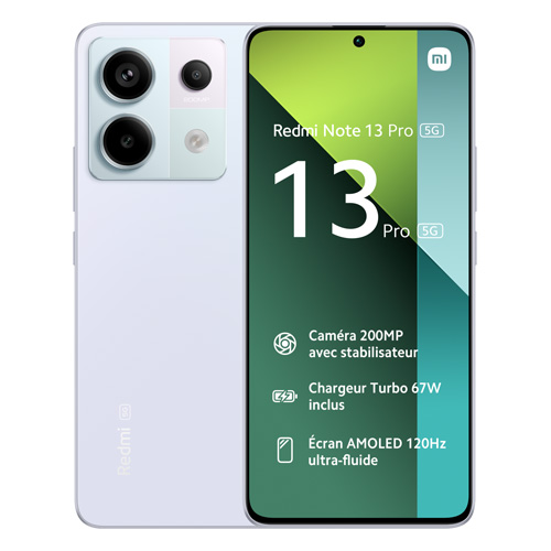 Redmi Note 13 Pro (dual sim) 256 Go violet reconditionné Reconditionné - 179,90 € Redmi Note 13 Pro (dual sim) 256 Go violet reconditionné Reconditionné reconditionné disponible sur Recommerce