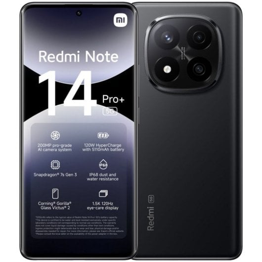 Redmi Note 14 Pro+ (5G) 256 Go, Noir minuit - Très bon état Très bon état - 281,96 € Redmi Note 14 Pro+ (5G) 256 Go, Noir minuit - Très bon état Très bon état Xiaomi reconditionné disponible sur Pixmania