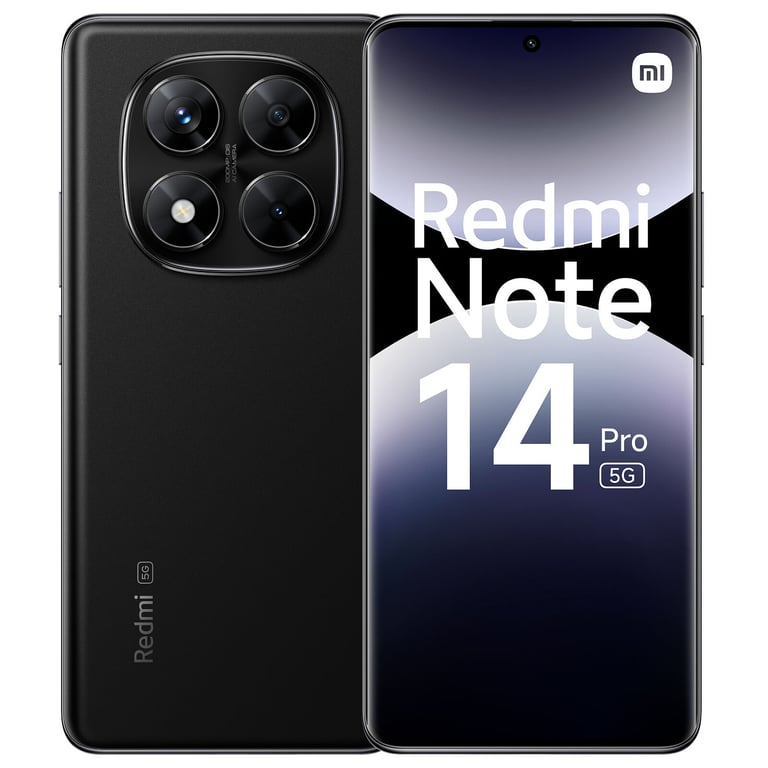Redmi Note 14 Pro (5G) 256 Go, Noir - Très bon état Très bon état Xiaomi reconditionné disponible sur Pixmania