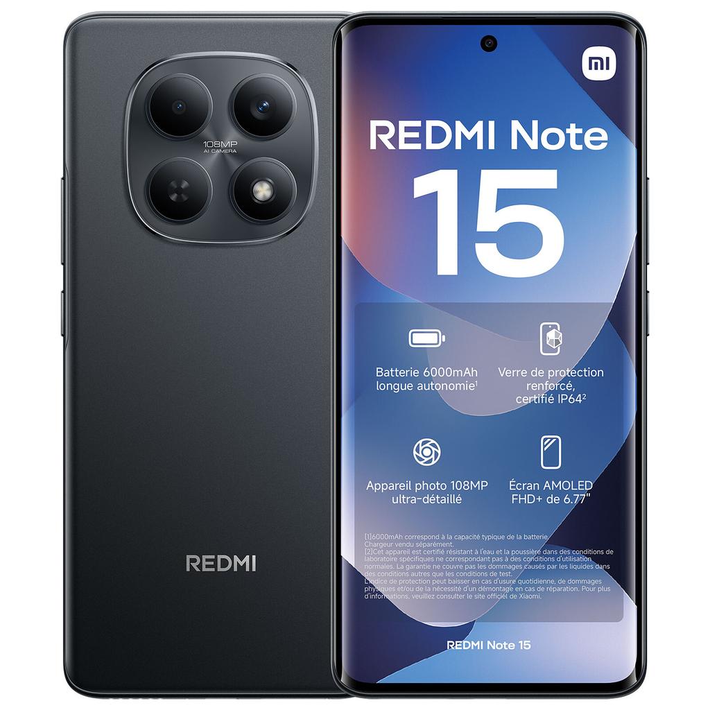 Redmi Note 15 4G 256 Go - Noir - Débloqué Reconditionné - 225,00 € Redmi Note 15 4G 256 Go - Noir - Débloqué Reconditionné Xiaomi reconditionné disponible sur Backmarket