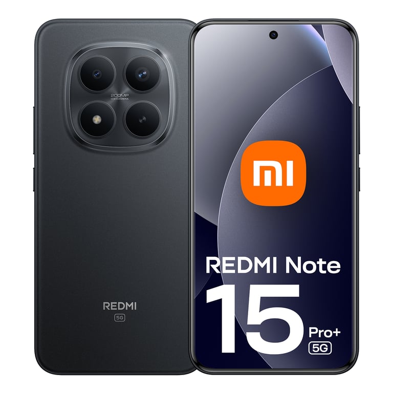 Redmi Note 15 Pro+ (5G) 256 Go, Noir - Excellent état Parfait état Xiaomi reconditionné disponible sur Pixmania