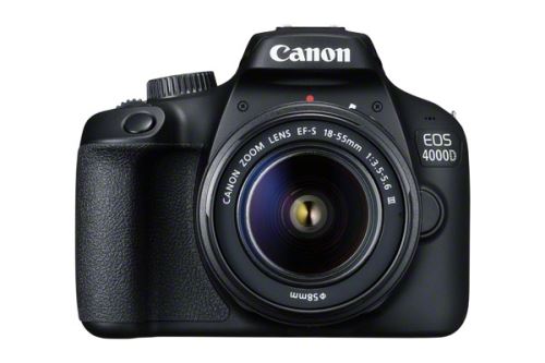 Reflex Canon EOS 4000D Noir + Objectif EF-S 18-55 mm f/3.5-5.6 III État correct Canon reconditionné disponible sur Fnac