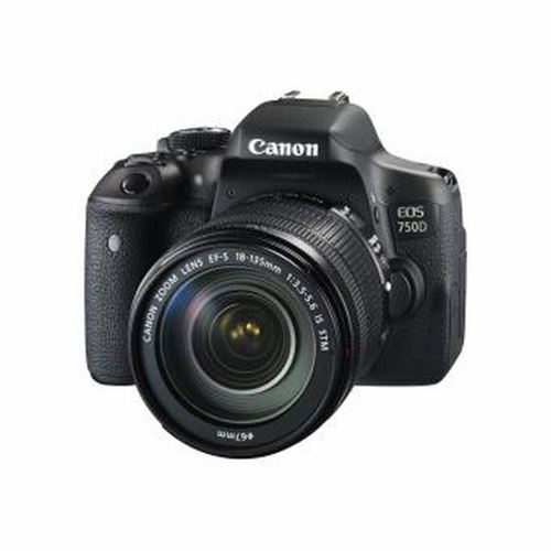 Reflex Canon EOS 750D Noir + Objectif 18-135 mm IS STM État correct reconditionné disponible sur Fnac