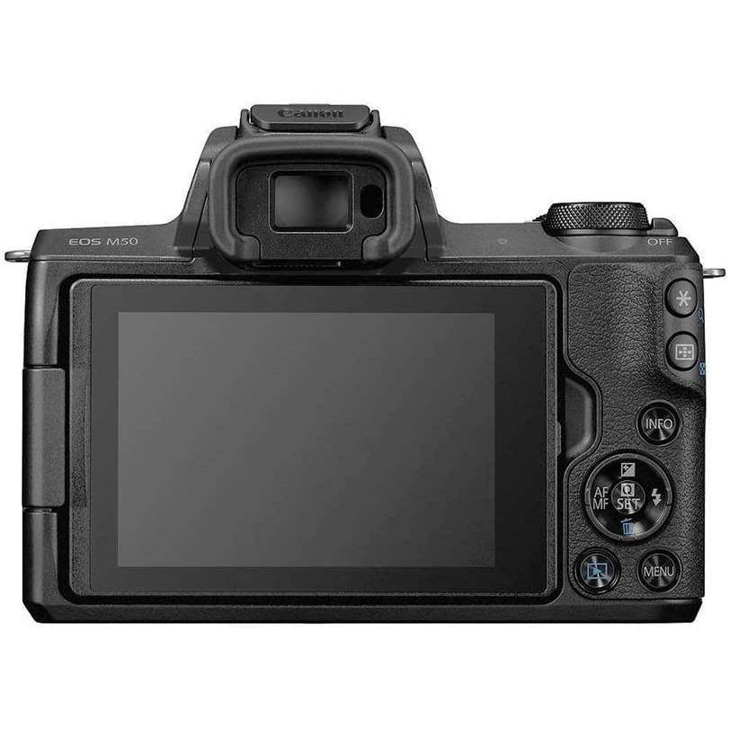 Voir photo 1 de Reflex - Canon EOS M50 - Noir + Objectif Canon EF-M 15-45mm f/3.5-6.3 IS STM | Dero Reflex - Canon EOS M50 - Noir + Objectif Canon EF-M 15-45mm f/3.5-6.3 IS STM Reconditionné Canon reconditionné | Dero