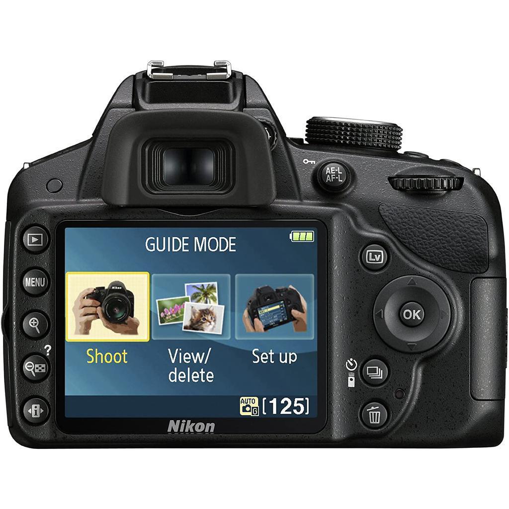 Reflex D3200 - Noir + Nikon AF-S DX Nikkor 18-55mm f/3.5-5.6G II ED f/3.5-5.6 Reconditionné Nikon reconditionné disponible sur Backmarket