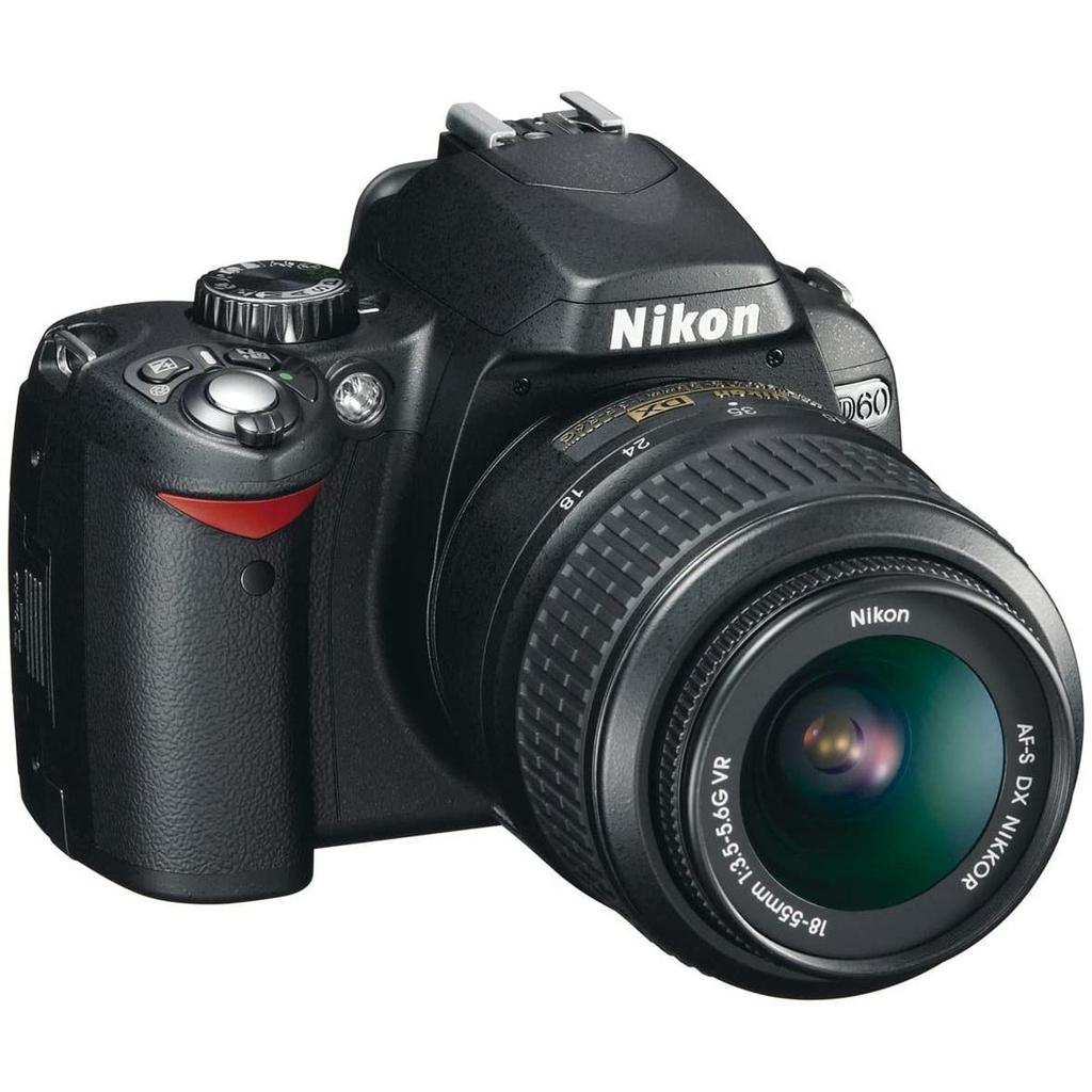 Reflex D60 - Noir + Nikon AF-S DX Nikkor 18-55 mm f/3.5-5.6G VR f/3.5-5.6G Reconditionné - 299,00 € Reflex D60 - Noir + Nikon AF-S DX Nikkor 18-55 mm f/3.5-5.6G VR f/3.5-5.6G Reconditionné Nikon reconditionné disponible sur Backmarket