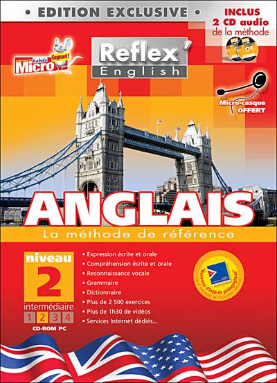 Reflex' English - Anglais - Niveau 2 Intermédiaire + 1 CD Audio État correct reconditionné disponible sur Fnac
