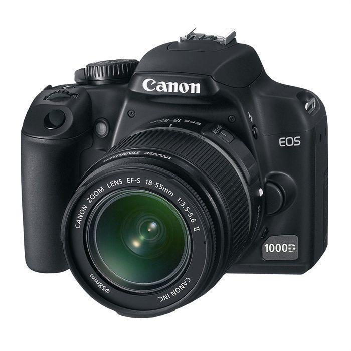 Reflex EOS 1000D - Noir + Canon EF-S 18-55mm f/3.5-5.6 II f/3.5-5.6 Reconditionné - 222,48 € Reflex EOS 1000D - Noir + Canon EF-S 18-55mm f/3.5-5.6 II f/3.5-5.6 Reconditionné Canon reconditionné disponible sur Backmarket