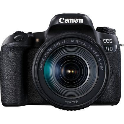 Reflex EOS 77D - Noir + Canon EF-S 18-135mm f/3.5-5.6 IS USM f/3.5-5.6 Reconditionné Canon reconditionné disponible sur Backmarket