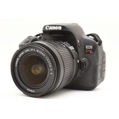 Reflex Kiss X6I - Noir + Canon Canon EF-S 18-55 mm f/3.5-5.6 IS II f/3.5-5.6 Reconditionné Canon reconditionné disponible sur Backmarket | Dero