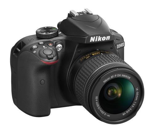 Reflex Nikon D3400 + Objectif Nikkor AF-P 18-55 mm VR Noir État correct Nikon reconditionné disponible sur Fnac