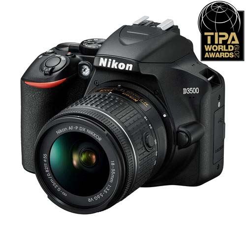 Reflex Nikon D3500 + Objectif Nikkor AF-P DX 18-55 mm f/3.5-5.6 VR + Fourre-tout + Carte mémoire SD 16 Go État correct reconditionné disponible sur Fnac
