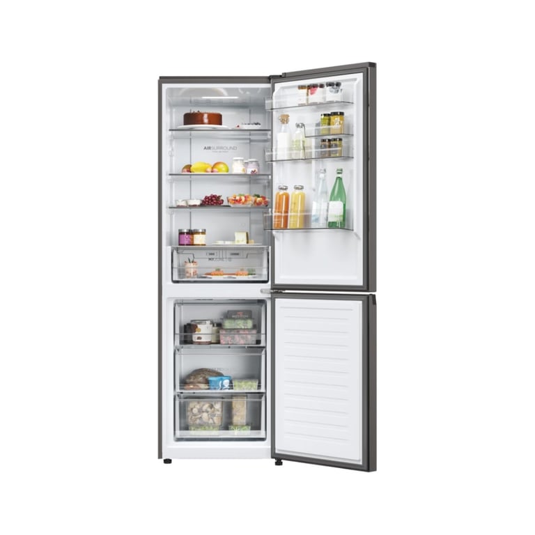 Réfrigérateur Combiné Haier 2D 60 Série 3 PRO 352L Inox - HDPW3618DNPD - Bon état Bon état Haier reconditionné photo 2 | Dero