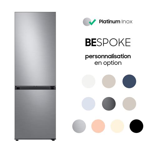 Réfrigérateur combiné Samsung Bespoke RB34C6B2ES9 344 L Platinum Inox État correct Samsung reconditionné disponible sur Fnac