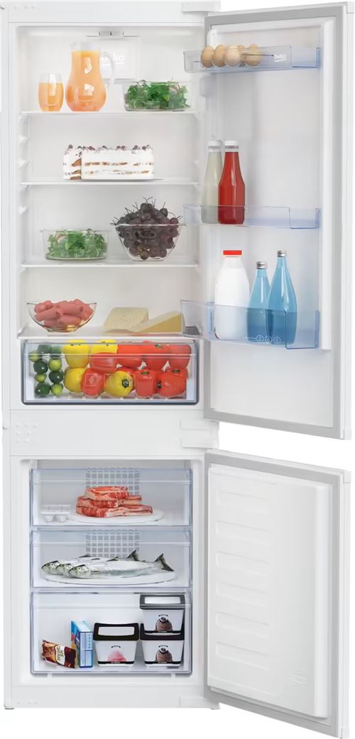 Refrigerateur congelateur en bas Beko BCSA285K4SFN Reconditionné État correct Beko reconditionné disponible sur Fnac
