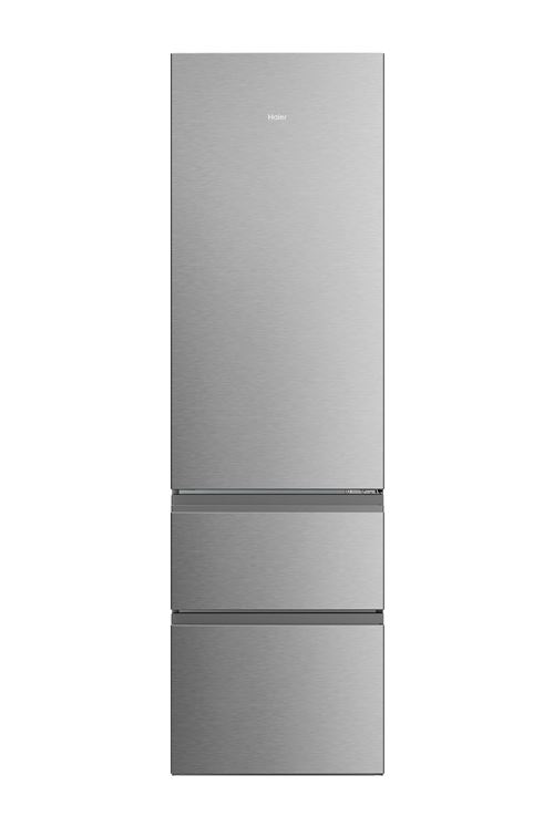 Réfrigérateur congélateur en bas Haier HTR3620CNMG Inox État correct Haier reconditionné disponible sur Fnac