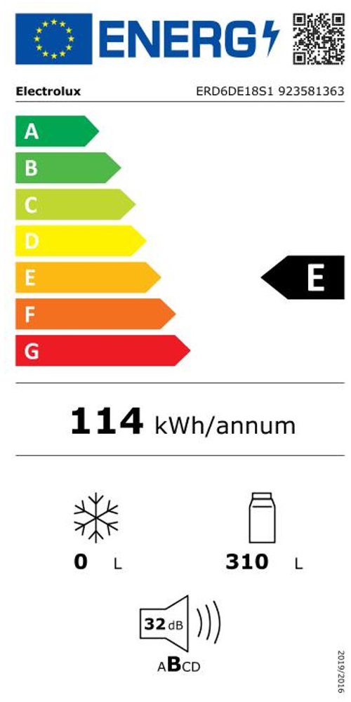 Réfrigérateur encastrable ELECTROLUX ERD6DE18S1 Très bon état - 689,00 € Réfrigérateur encastrable ELECTROLUX ERD6DE18S1 Très bon état Electrolux reconditionné disponible sur Underdog