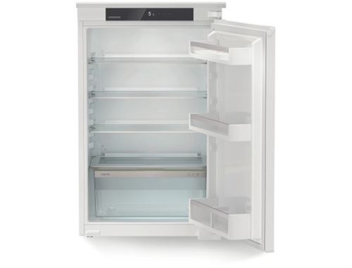 Refrigerateur integrable tout utile 137 L, hauteur de niche 88 cm.Tiroir EasyFresh pour conserver les fruits et legumes jusqu''a 2x plus longtemps. Interieur verre et ABS blanc, eclairage LED et electronque tactile digitale intuitive. Systeme a glissieres État correct Liebherr reconditionné disponible sur Fnac