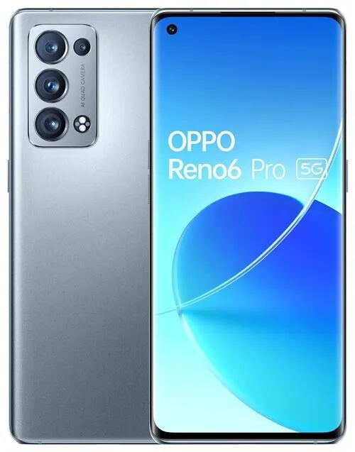 Reno6 Pro 5G — Argent / 256 / Bon état Reconditionné - 180,00 € Reno6 Pro 5G — Argent / 256 / Bon état Reconditionné Oppo reconditionné disponible sur QuelBonPlan