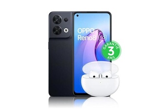 Reno8 256Go 5G Noir Chatoyant + Enco Air 2 État correct Oppo reconditionné disponible sur Darty