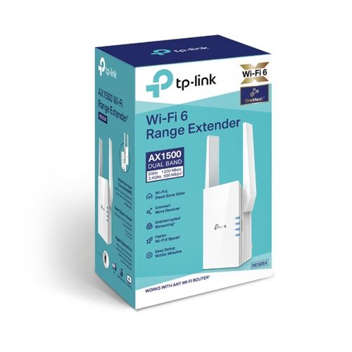 Répéteur WiFi TP-Link RE505X Blanc État correct TP-Link reconditionné disponible sur Fnac