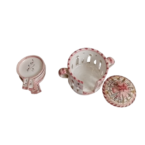 Voir photo 3 de Repose-cuillères avec son propre porte-pot en céramique vintage Repose-cuillères avec son propre porte-pot en céramique vintage reconditionné photo 3