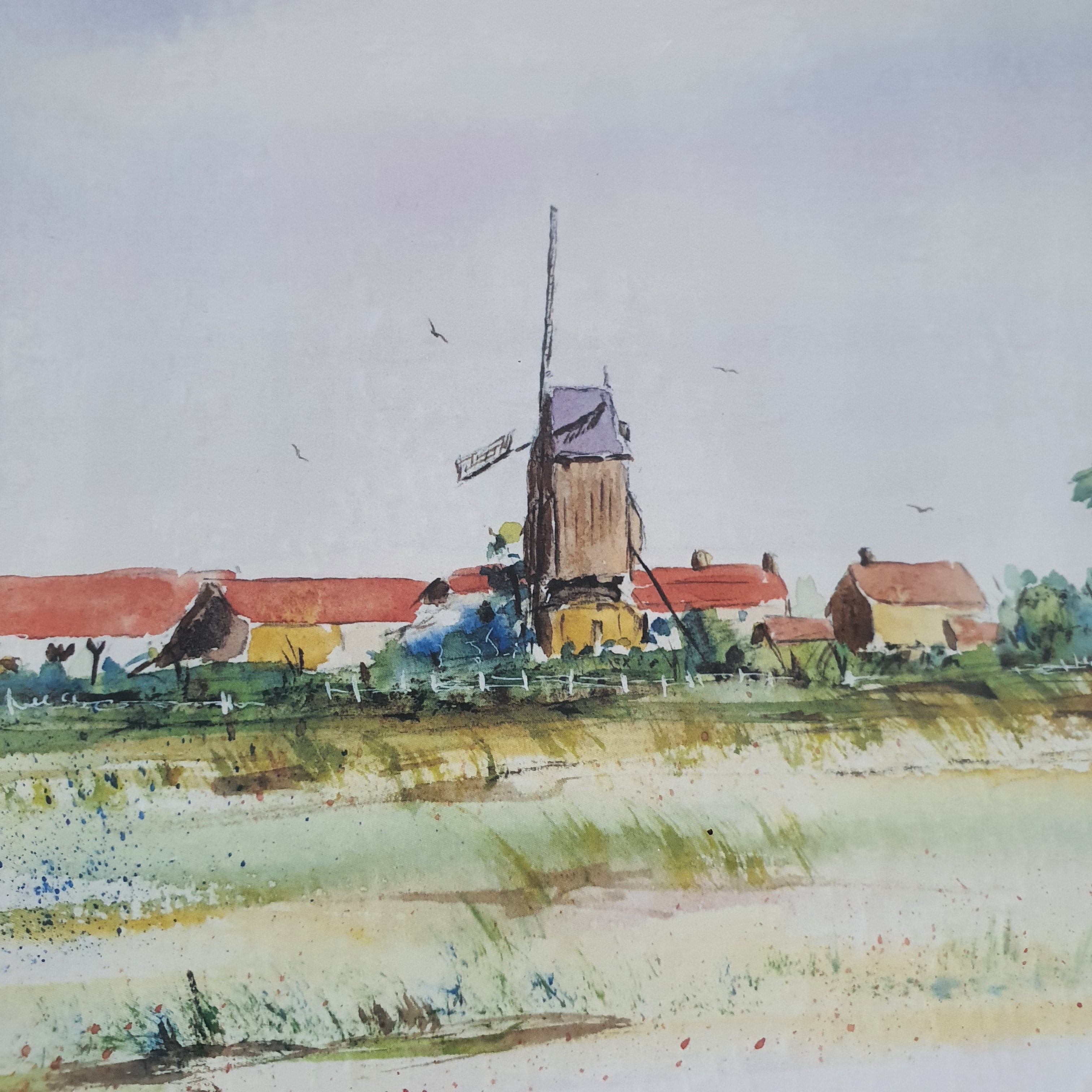 Voir photo 6 de Reproduction Aquarelle Paysage des Flandres Dédicacé par le Député Flamand Decool et signé Sergent Reproduction Aquarelle Paysage des Flandres Dédicacé par le Député Flamand Decool et signé Sergent Bon état reconditionné photo 6