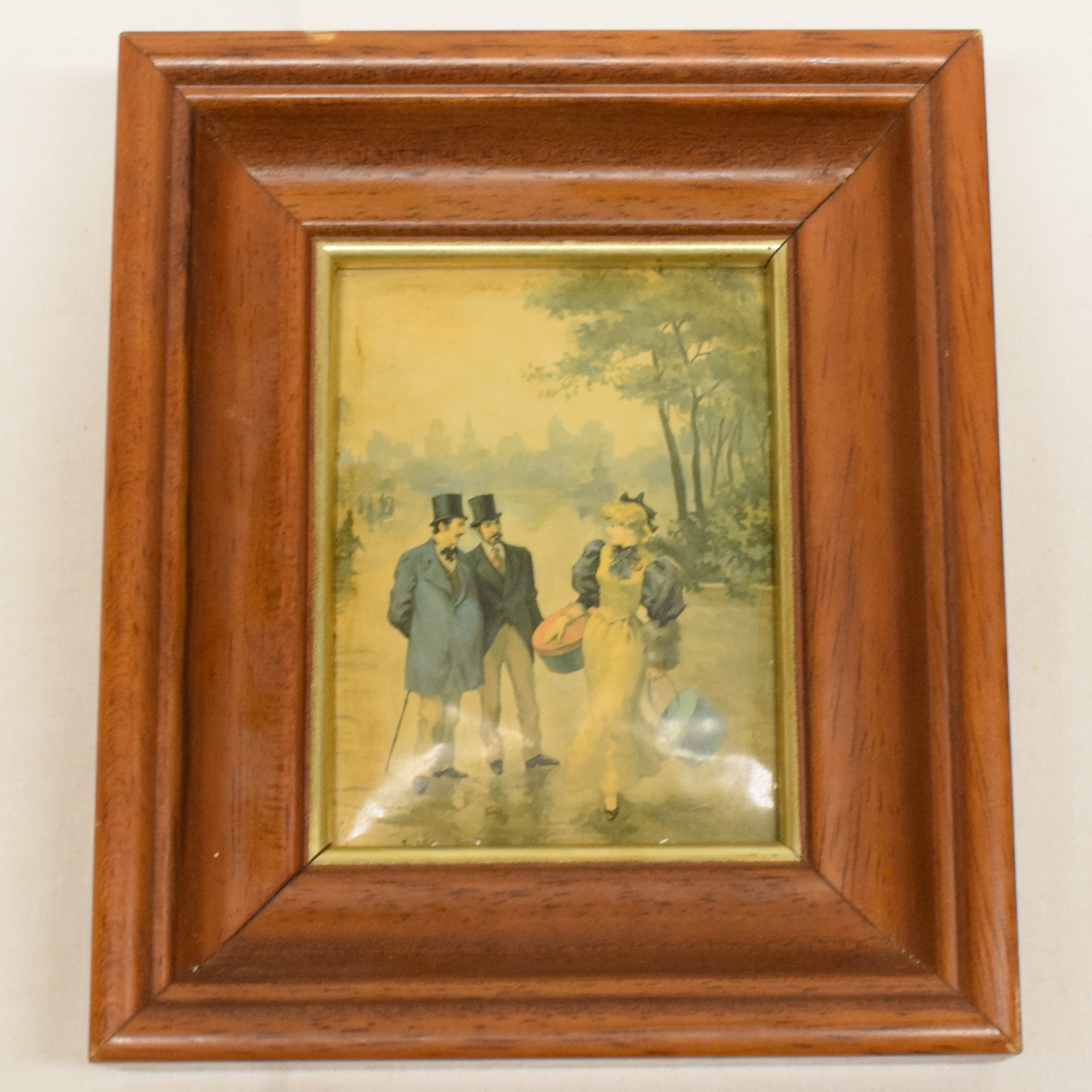 Reproduction encadré émail sur cuivre d'une peinture de VINCENTE ROSO État correct - 10,00 € Reproduction encadré émail sur cuivre d'une peinture de VINCENTE ROSO État correct reconditionné disponible sur Label Emmaüs