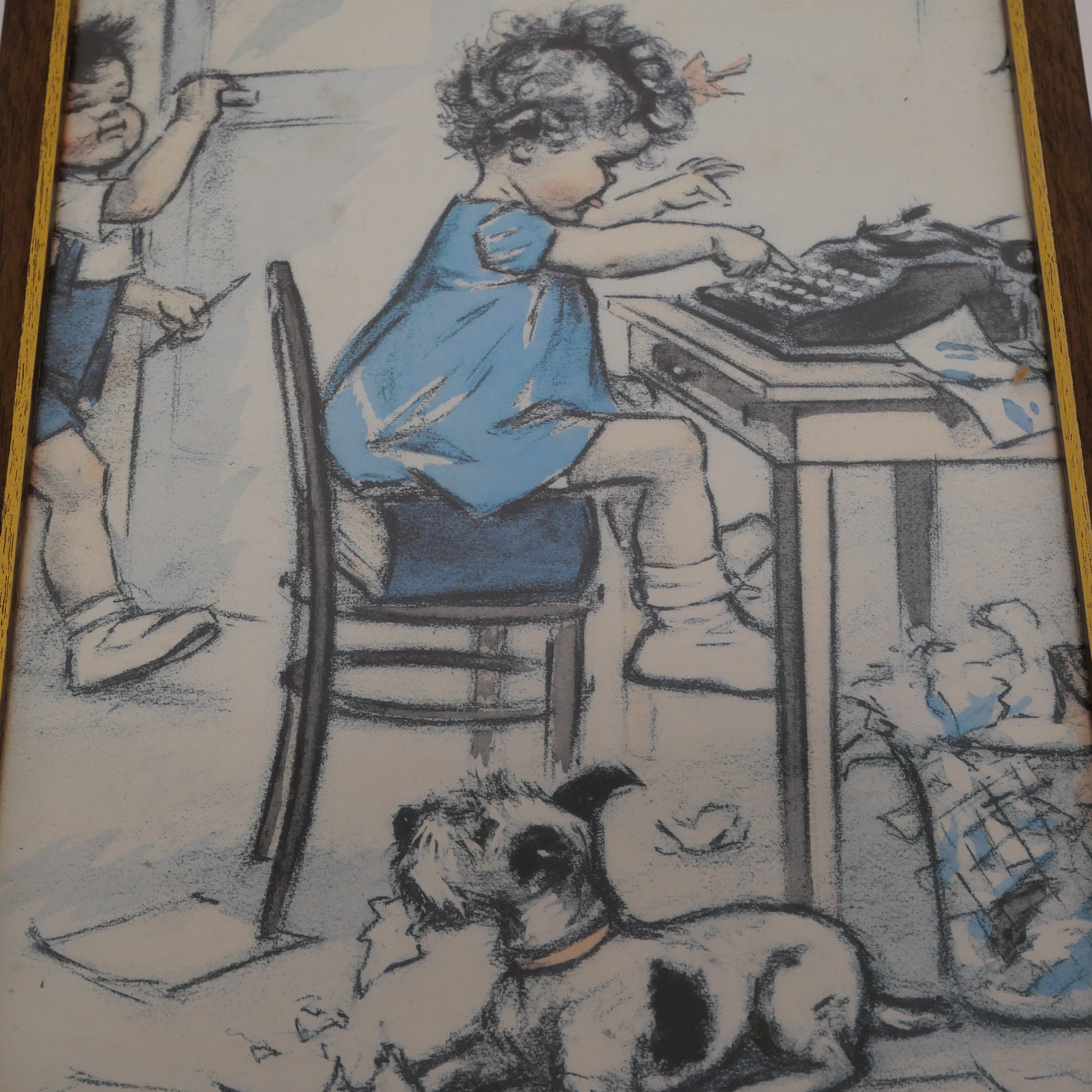 Voir photo 3 de Reproduction encadrée : Illustration vintage de Germaine Bouret Reproduction encadrée : Illustration vintage de Germaine Bouret Bon état reconditionné photo 3