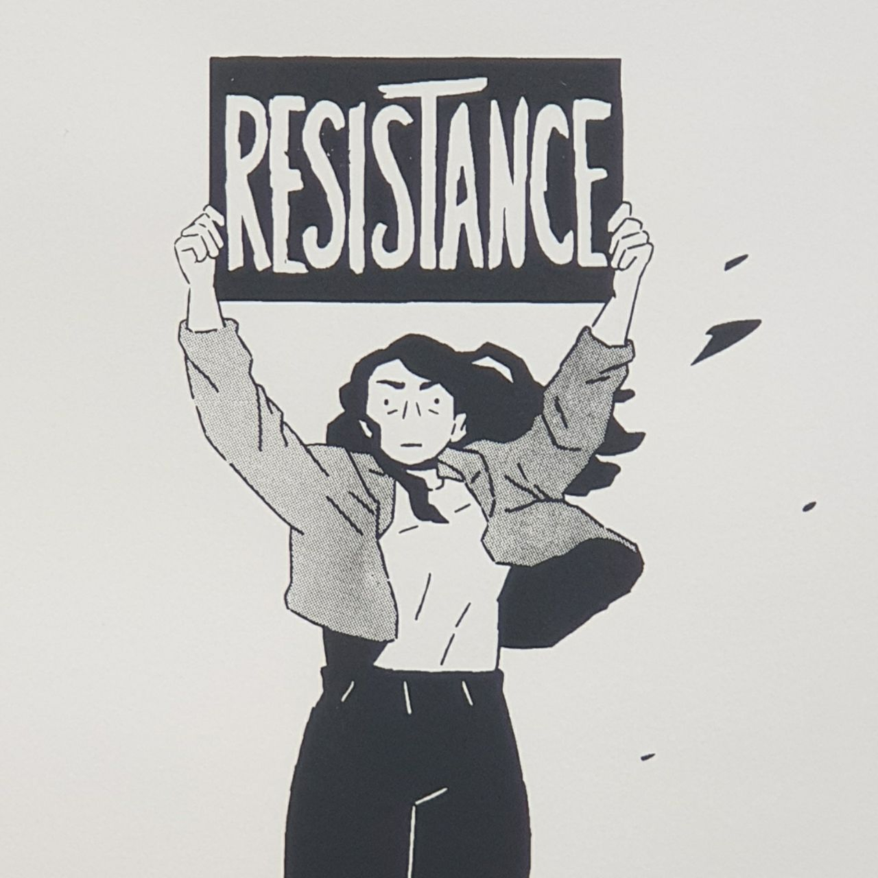 Voir photo 2 de "Résistance" - Affiche sérigraphiée A3 "Résistance" - Affiche sérigraphiée A3 Parfait état reconditionné photo 2