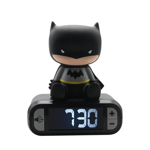 Réveil digital avec veilleuse lumineuse Lexibook Batman 3D État correct reconditionné disponible sur Fnac